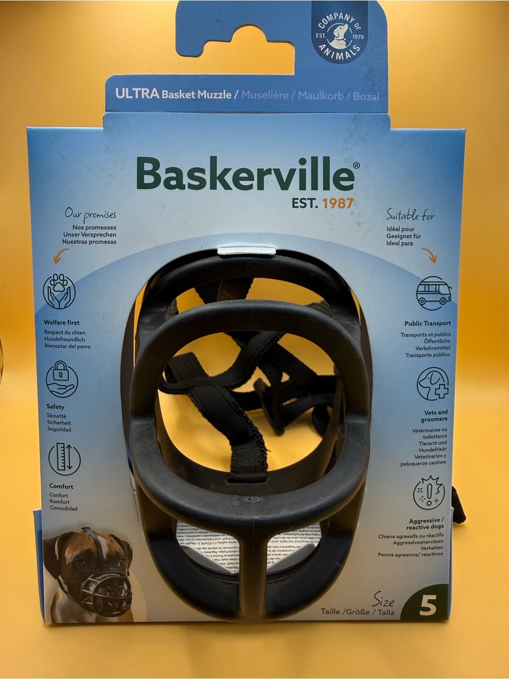 Ultra Basket Muzzle — Black